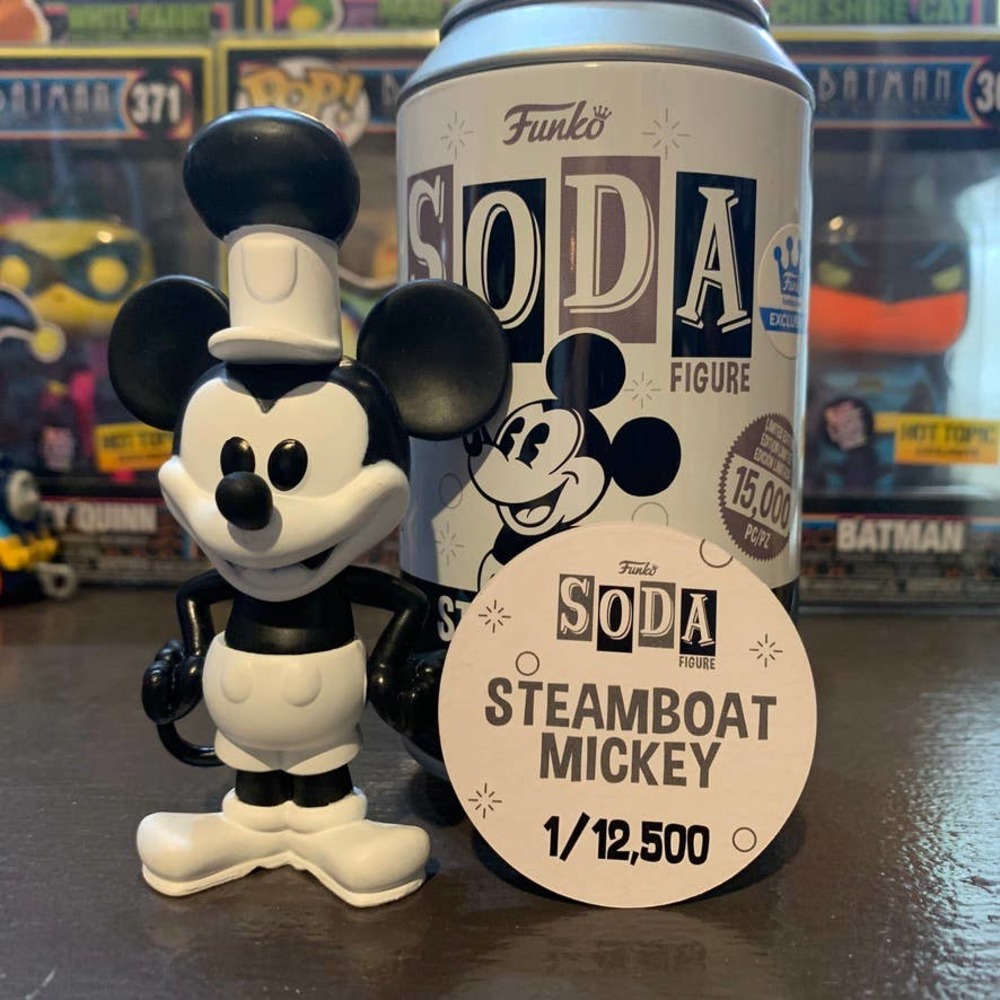 Funko Soda : LE 12.5K Steamboat Mickey Mouse Disney Non Chase Funko Shop Ex